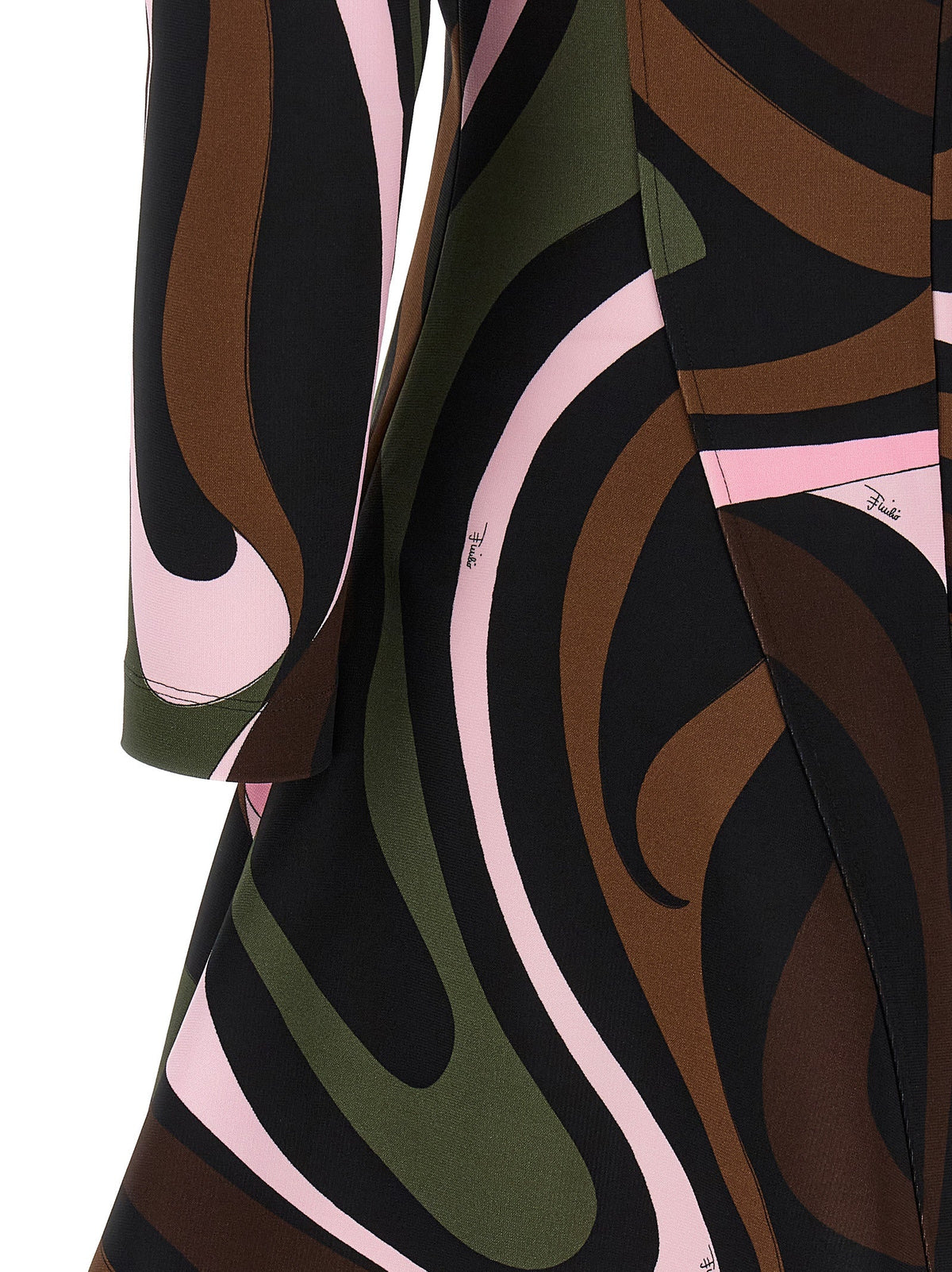 Emilio Pucci Multicolor Viscose Short Dress