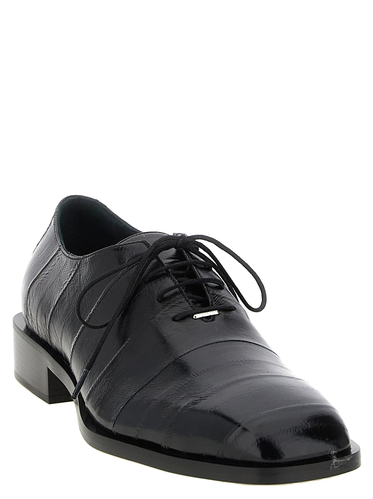 Giuseppe Zanotti Black Leather Oxfords And Derbies