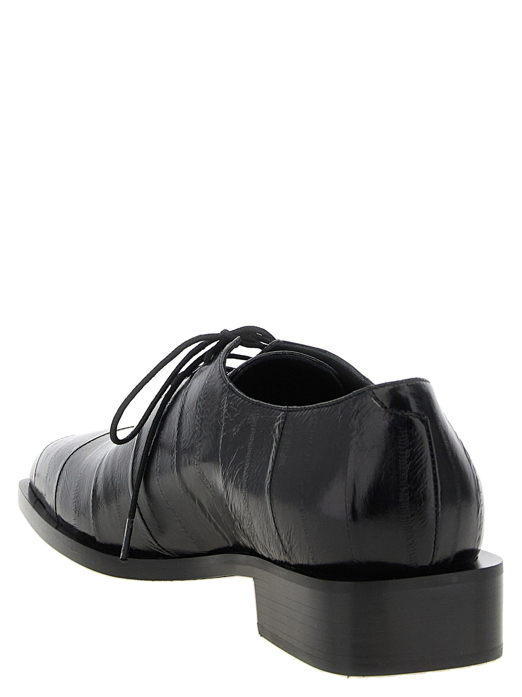Giuseppe Zanotti Black Leather Oxfords And Derbies