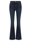 Mother Denim Blue Cotton Flared Jeans