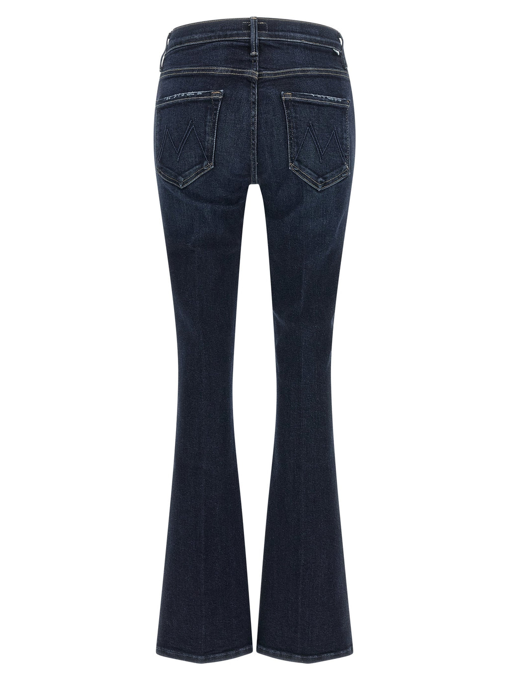 Mother Denim Blue Cotton Flared Jeans