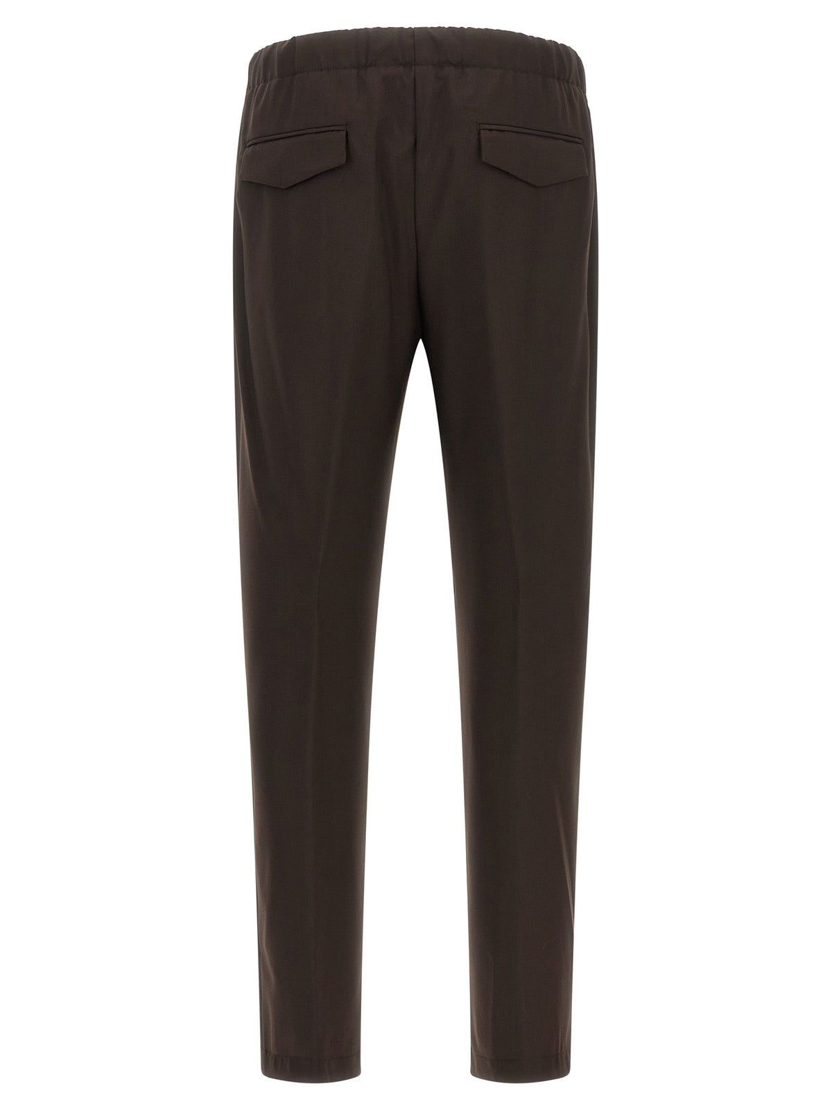 Lardini Brown Virgin Wool Casual Pants