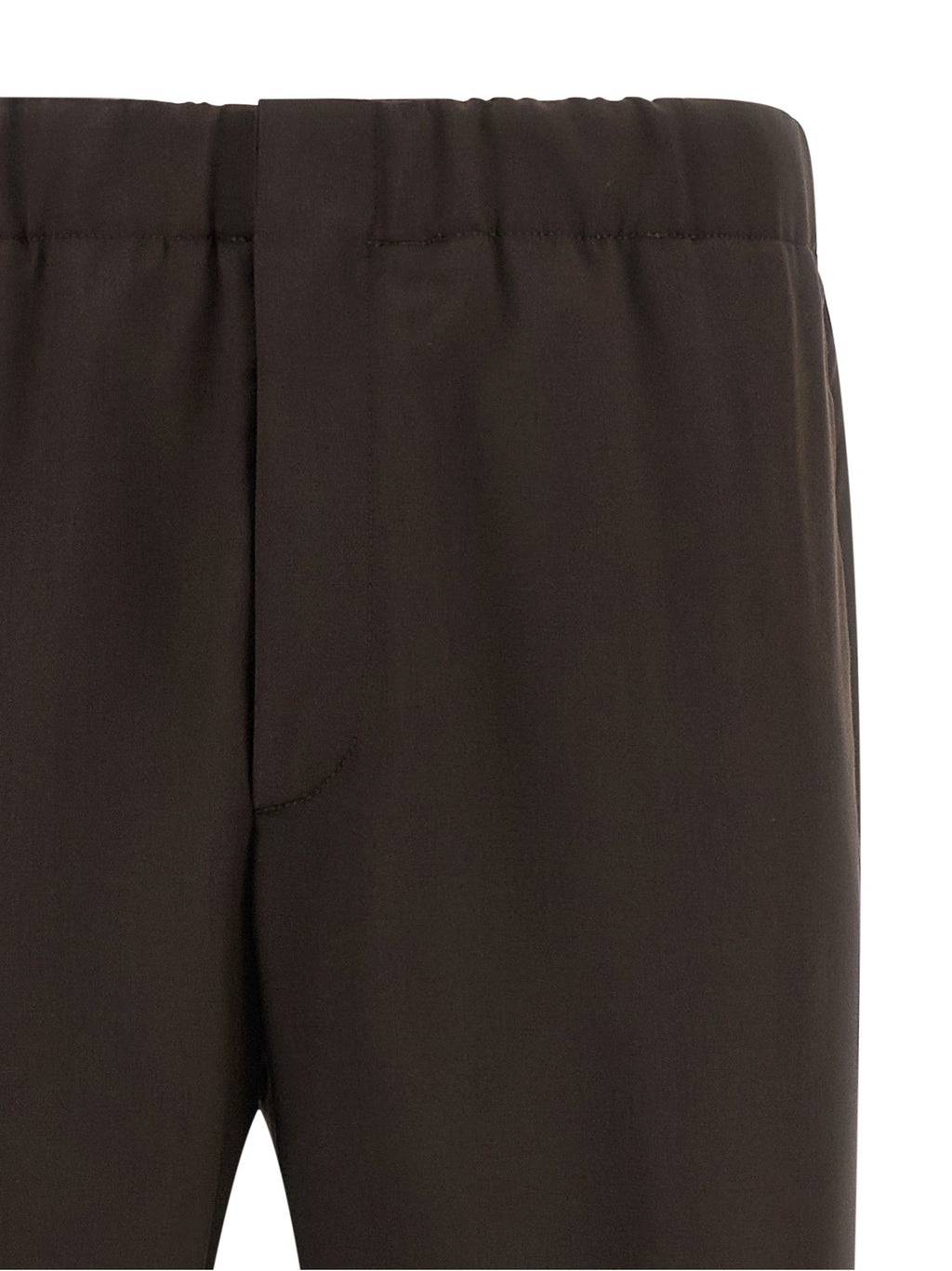Lardini Brown Virgin Wool Casual Pants