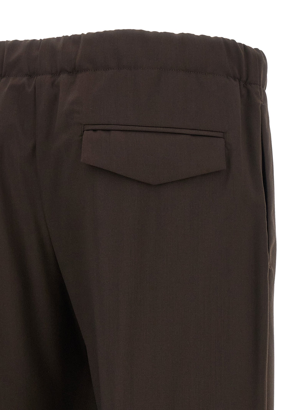 Lardini Brown Virgin Wool Casual Pants