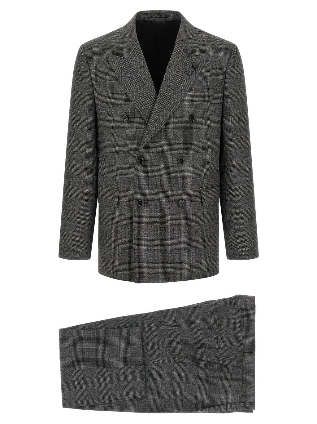 Lardini Gray Virgin Wool Two-Piece Suit