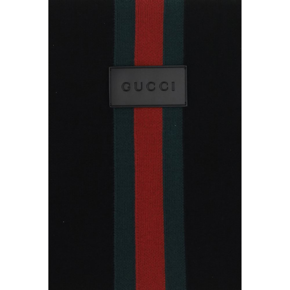 Gucci Black Wool Oves Aries Scarf