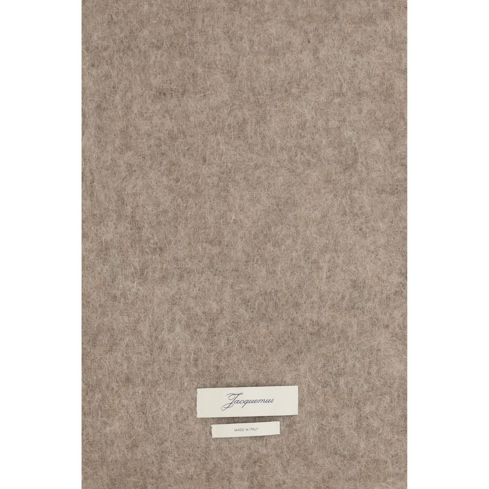 Jacquemus Beige Mohair Scarf