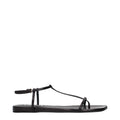 Jil Sander Black Leather Flip-Flop Sandals