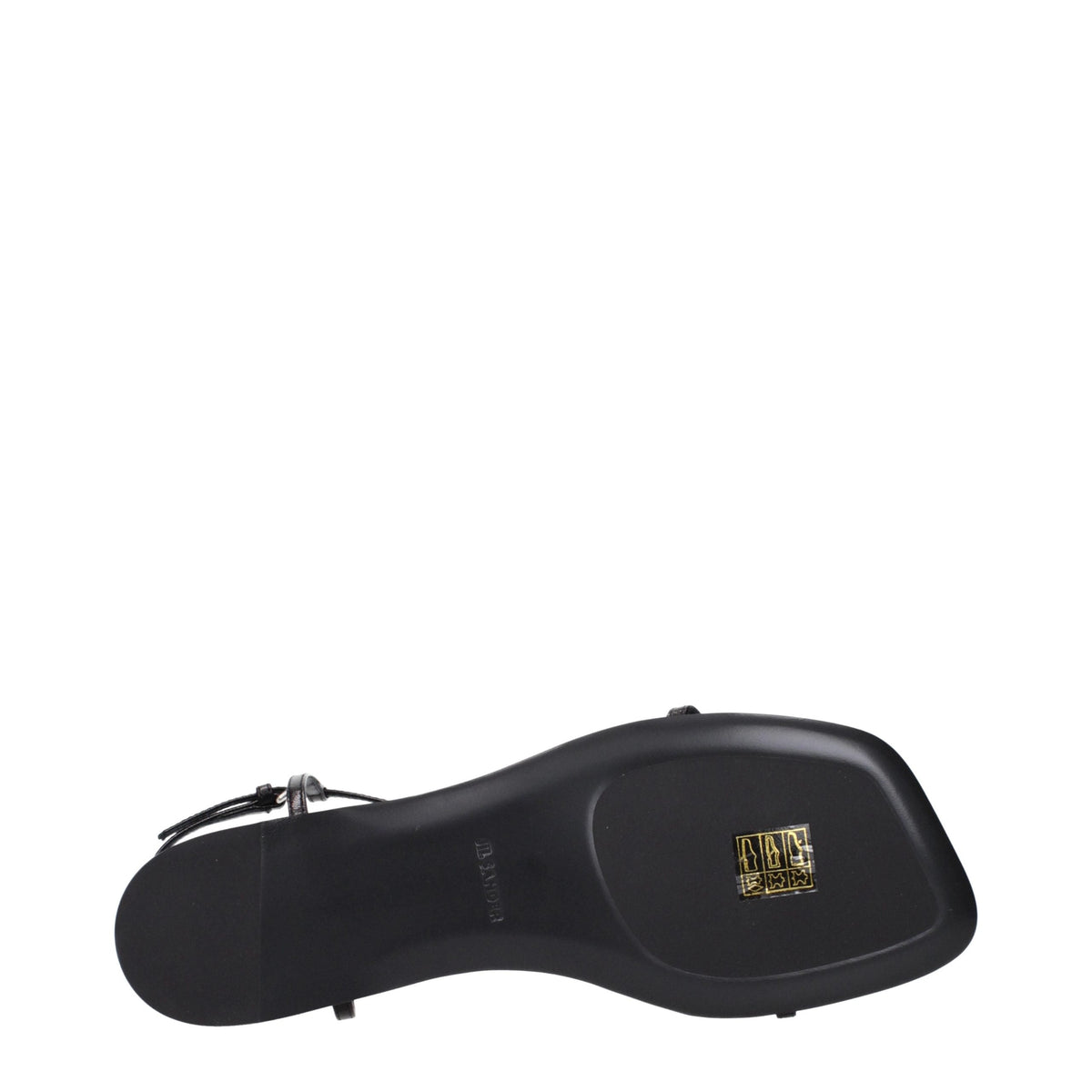 Jil Sander Black Leather Flip-Flop Sandals