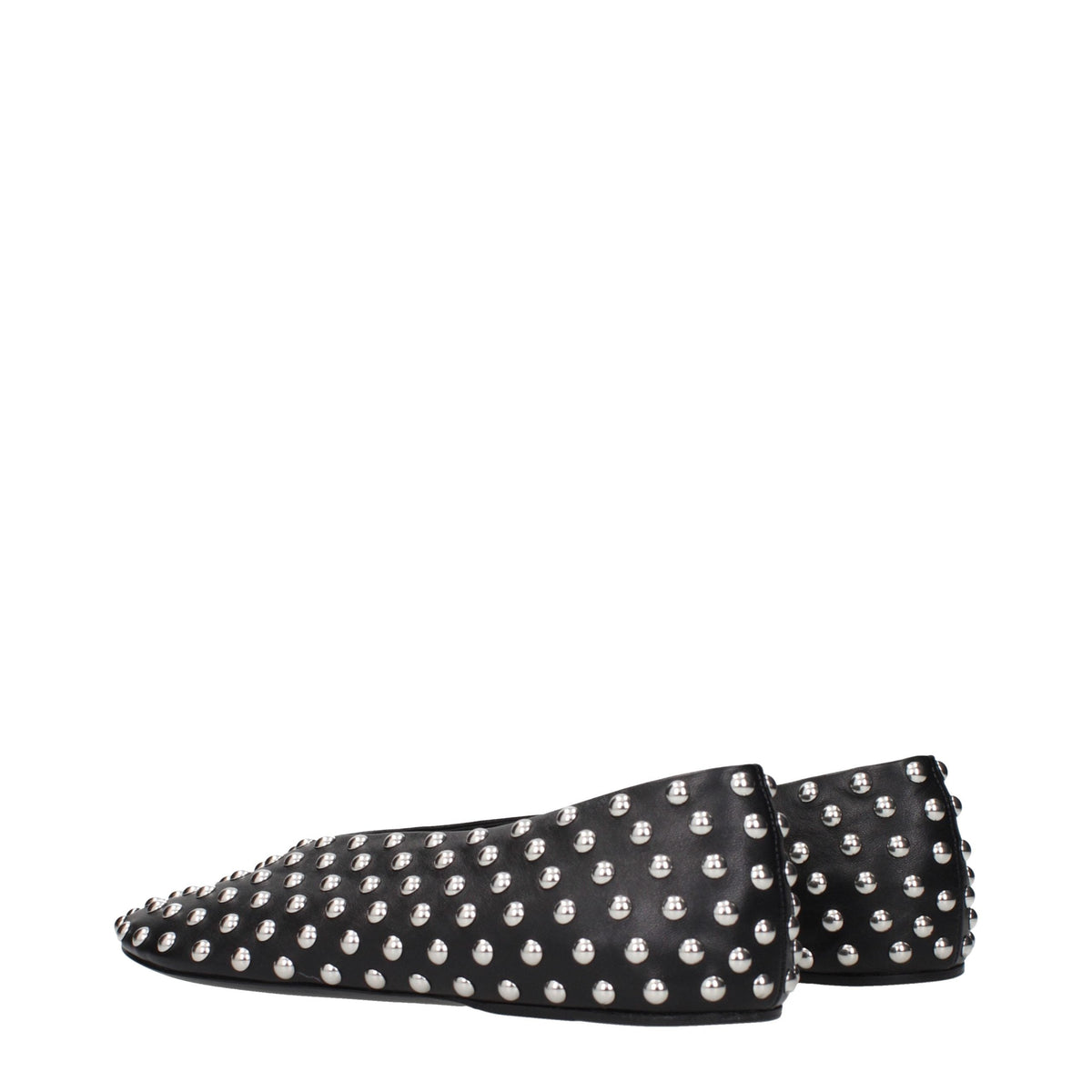 Jil Sander Black Leather Ballet Flats