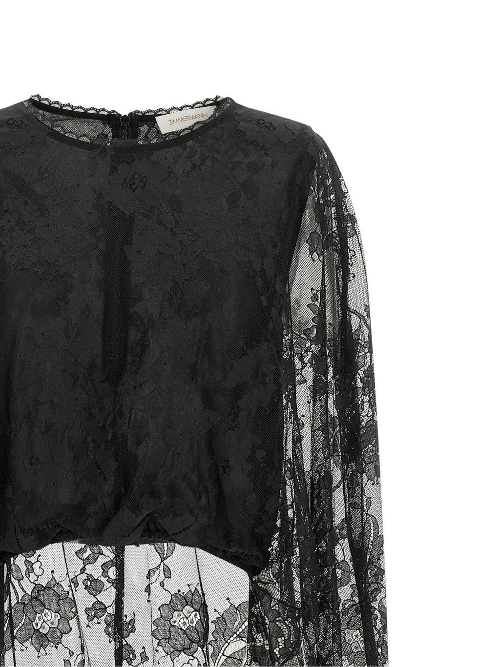 Zimmermann Black Polyamide Tank Tops