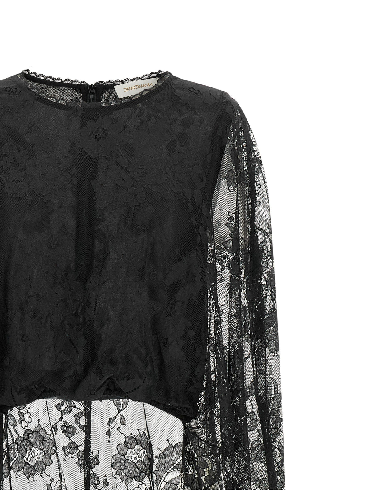 Zimmermann Black Polyamide Tank Tops