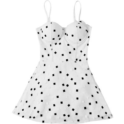 Women's White Sexy One-Piece Swimwear – Cutout Swimsuit