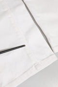 Dolce & Gabbana Off White Cotton Stretch Slim Fit Denim Jeans