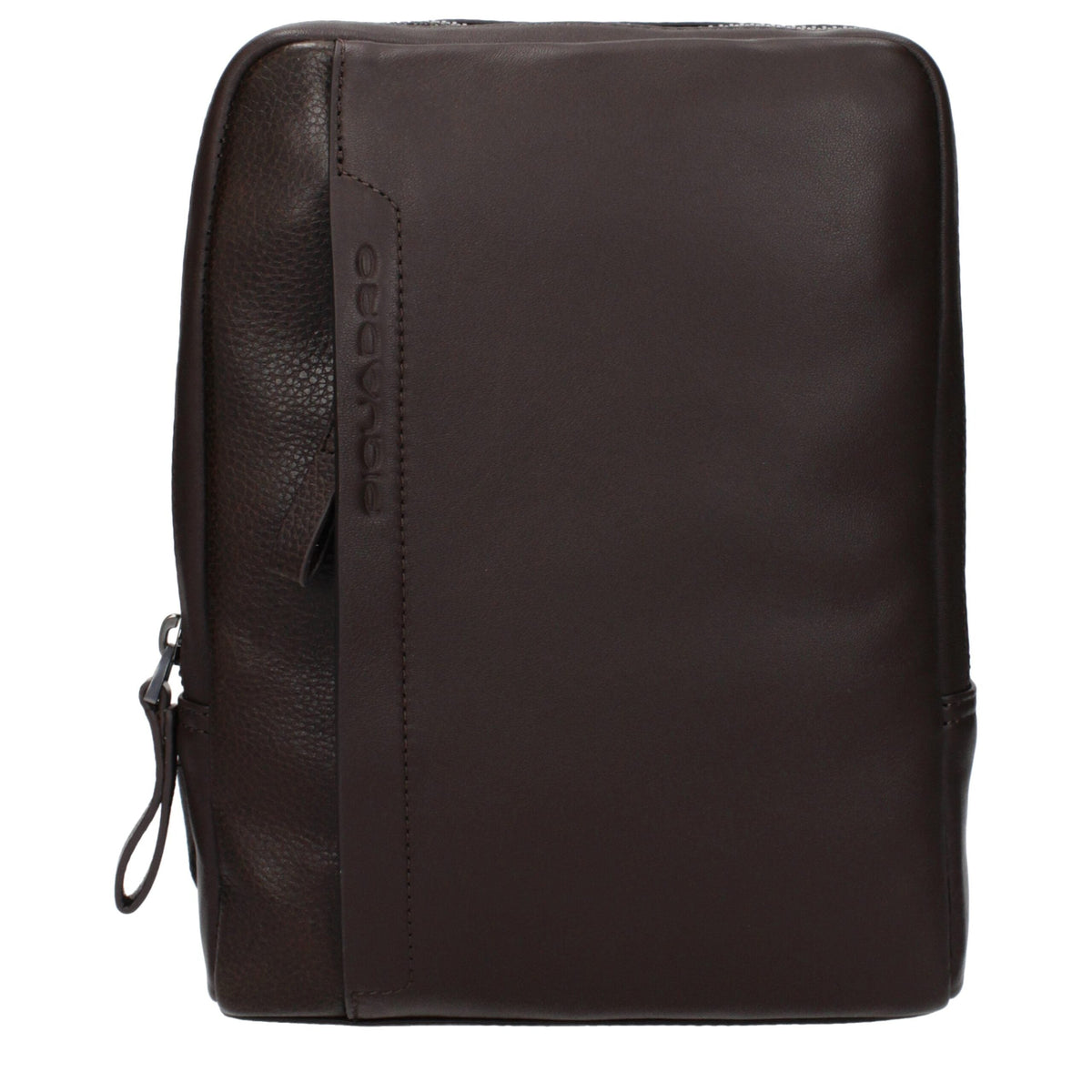 Piquadro Brown Leather Crossbody Bag