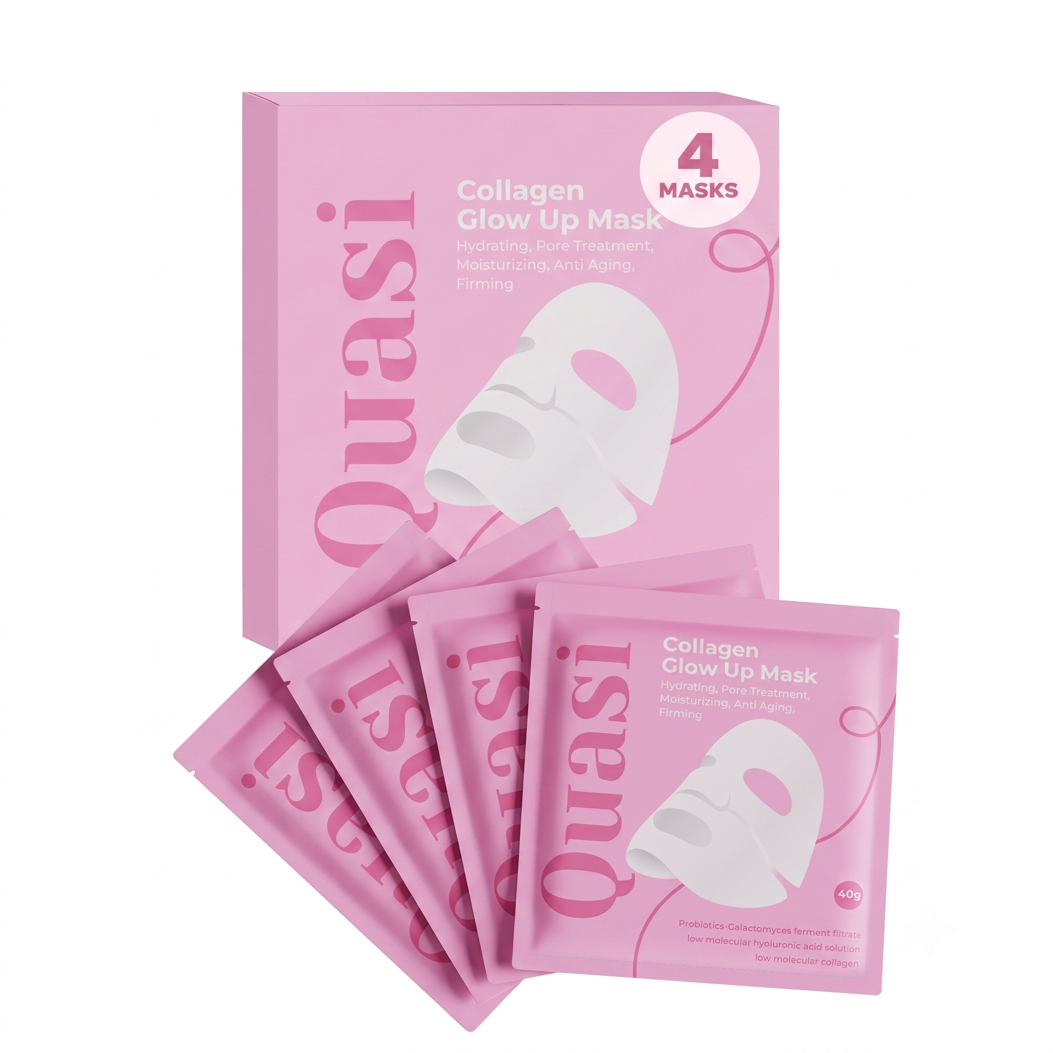 Quasi Bio-Collagen Face Mask Overnight 4 Masks