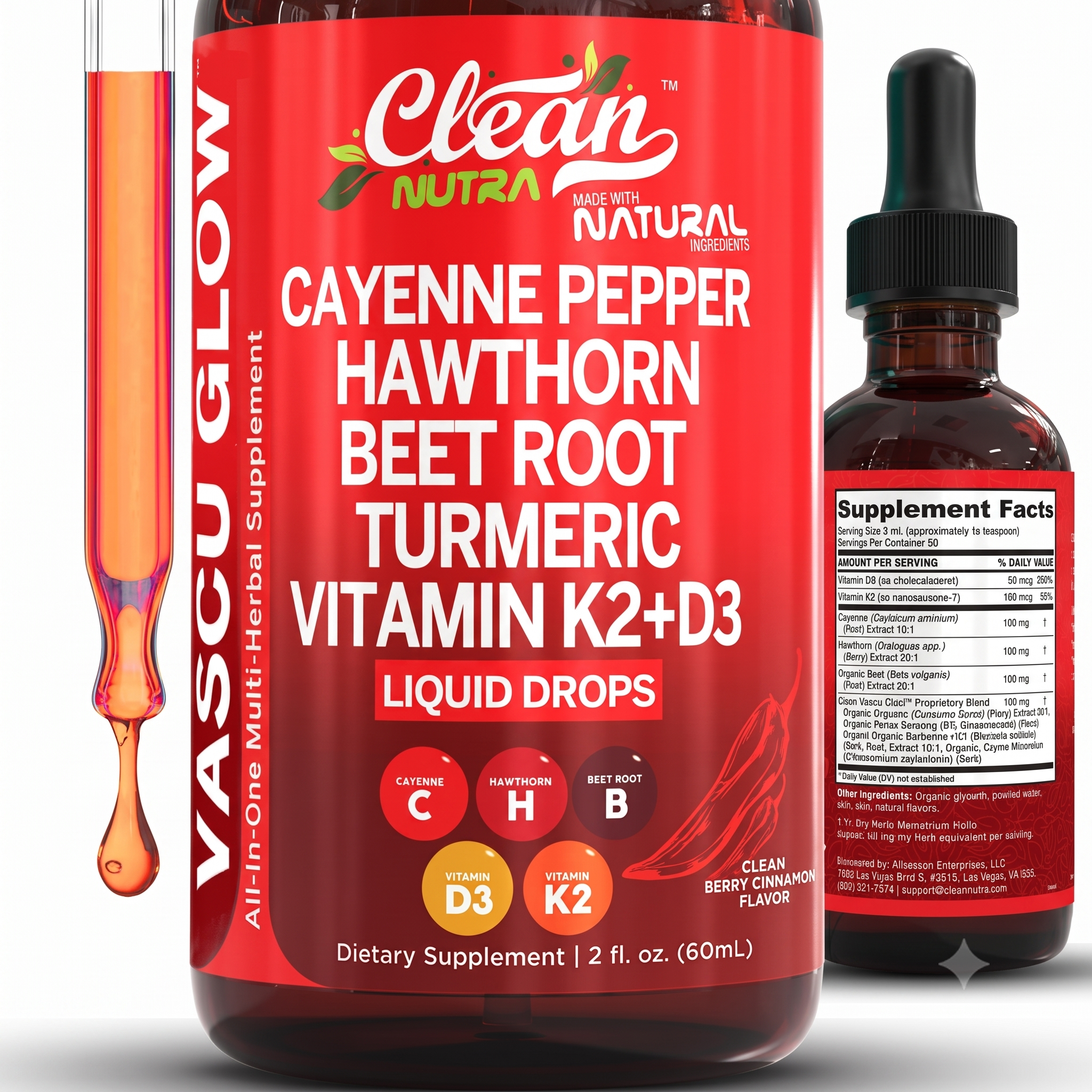 Clean Nutra Cayenne Pepper Drops Supplement