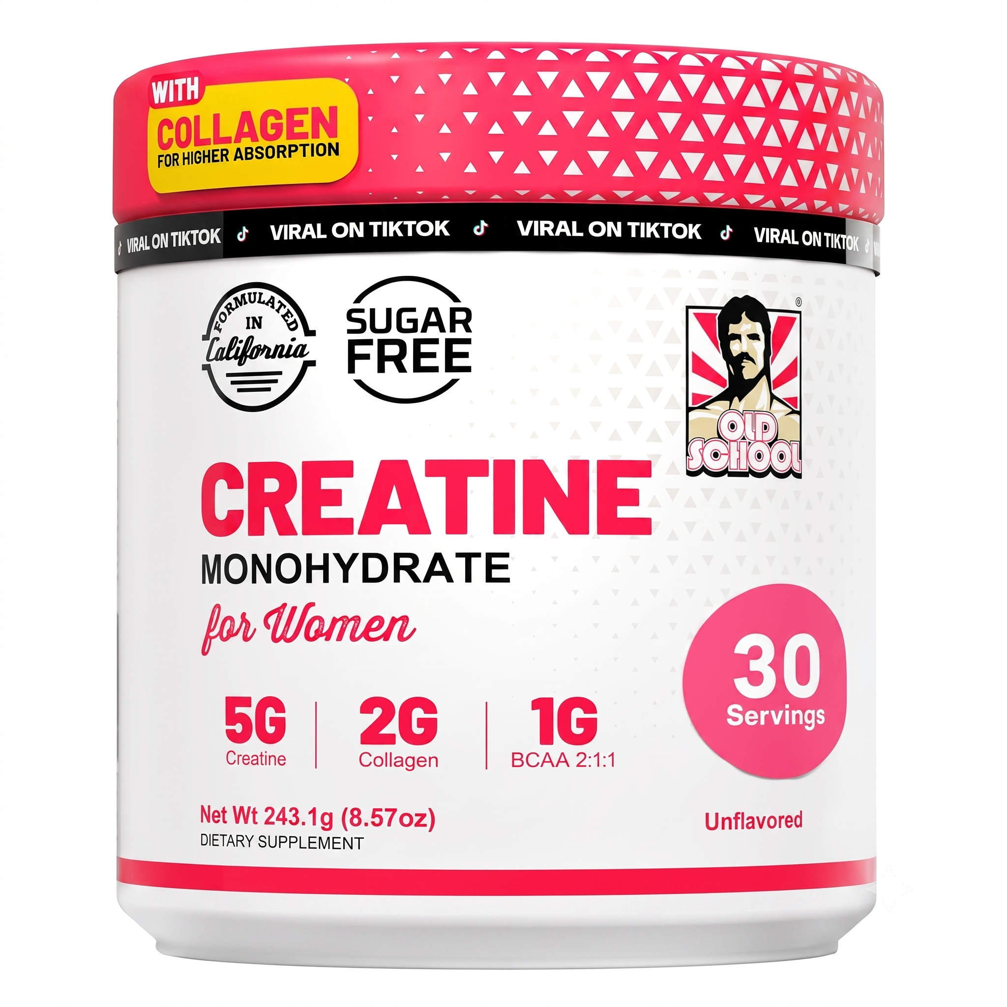 Creatine 5000mg Monohydrate for Women 240g
