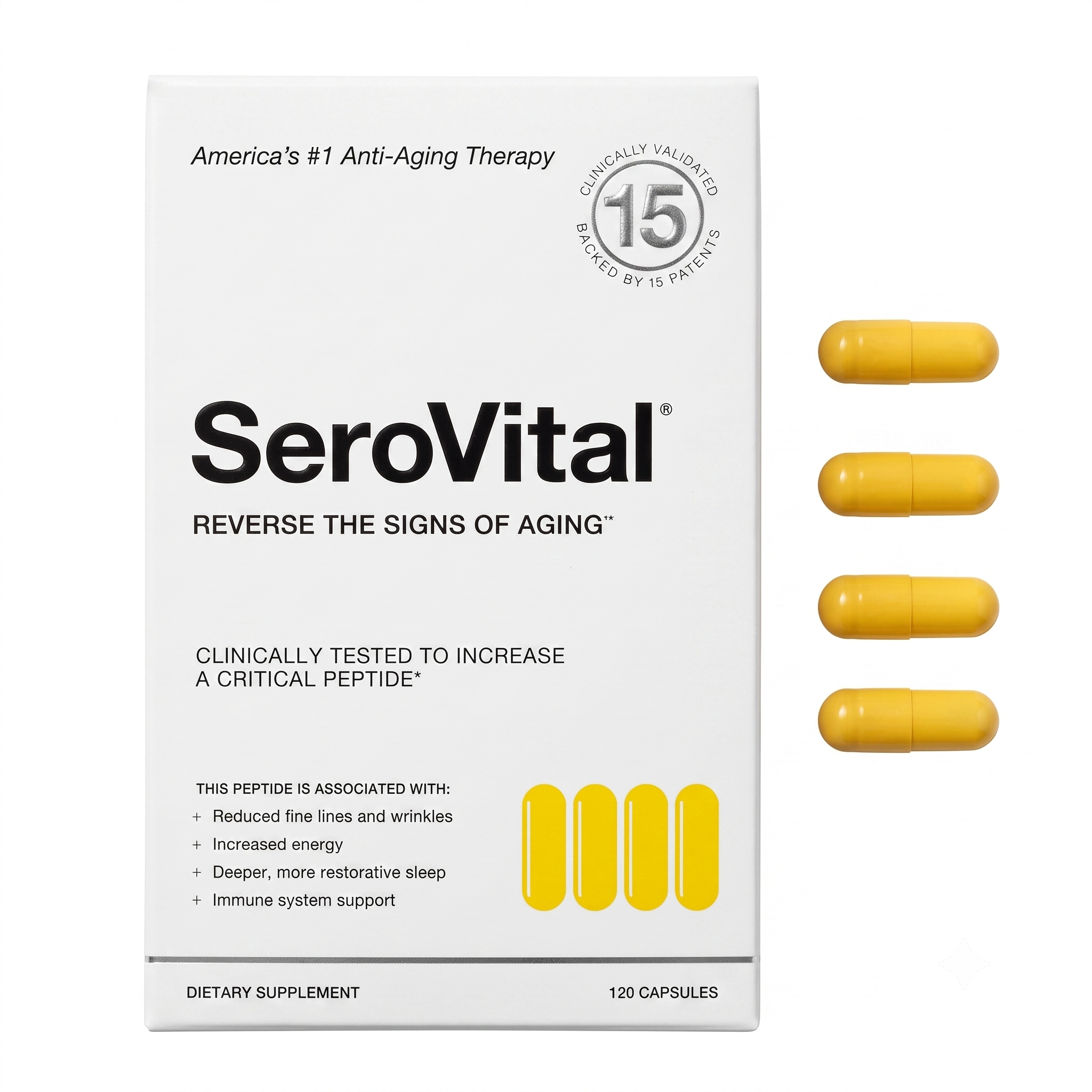 SeroVital Advanced Day Dietary Supplement 120 Capsules