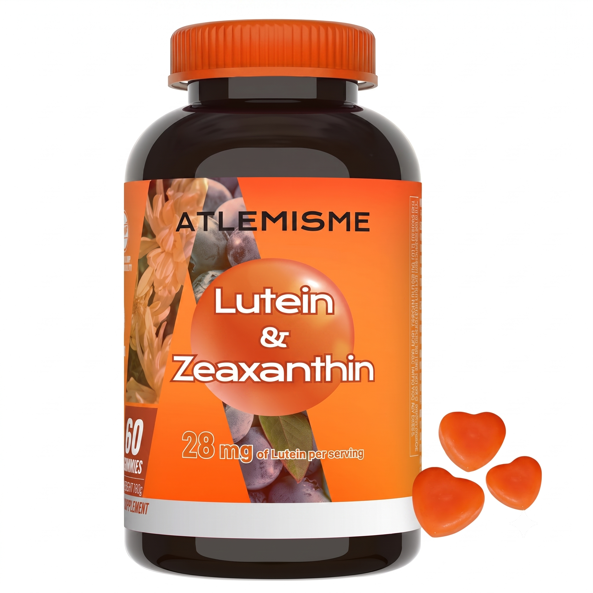Lutein Gummies Eye Vitamin and Mineral Supplement 60 Count