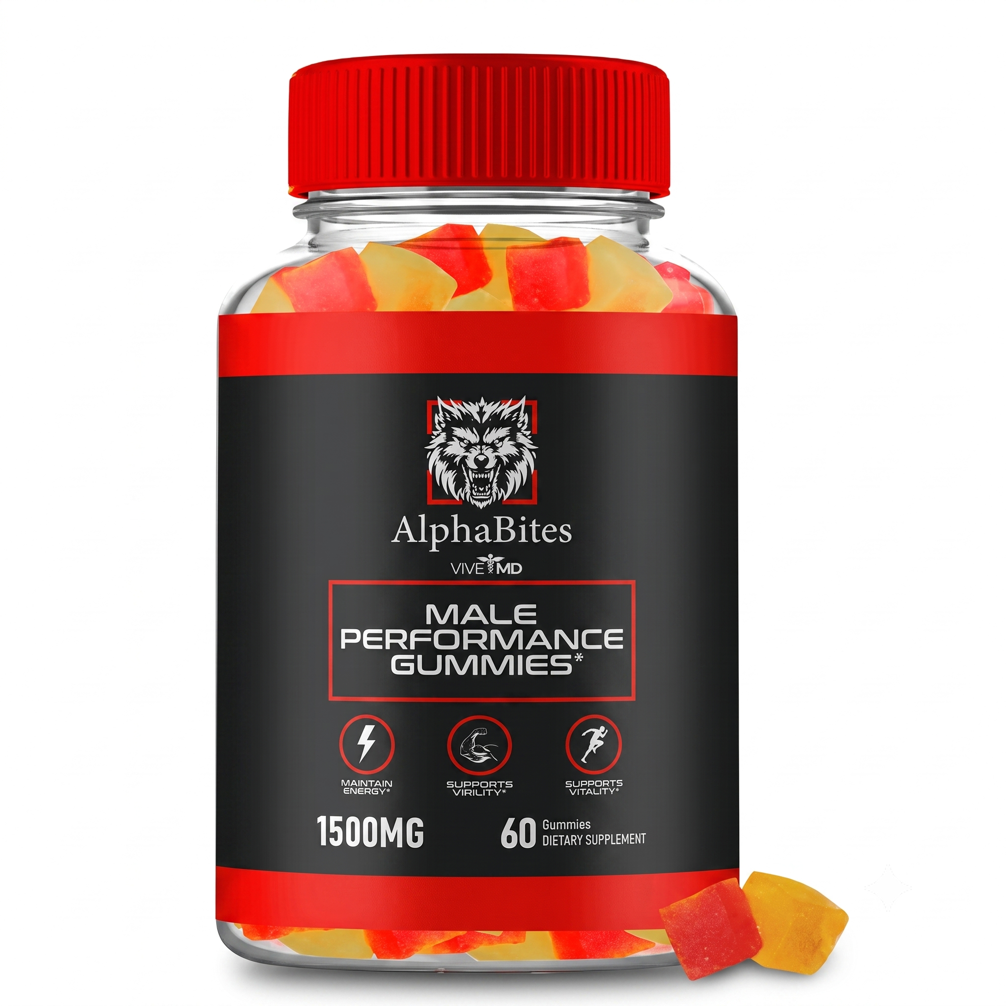 Alpha Bites Gummies for Men Performance 60 Capsules