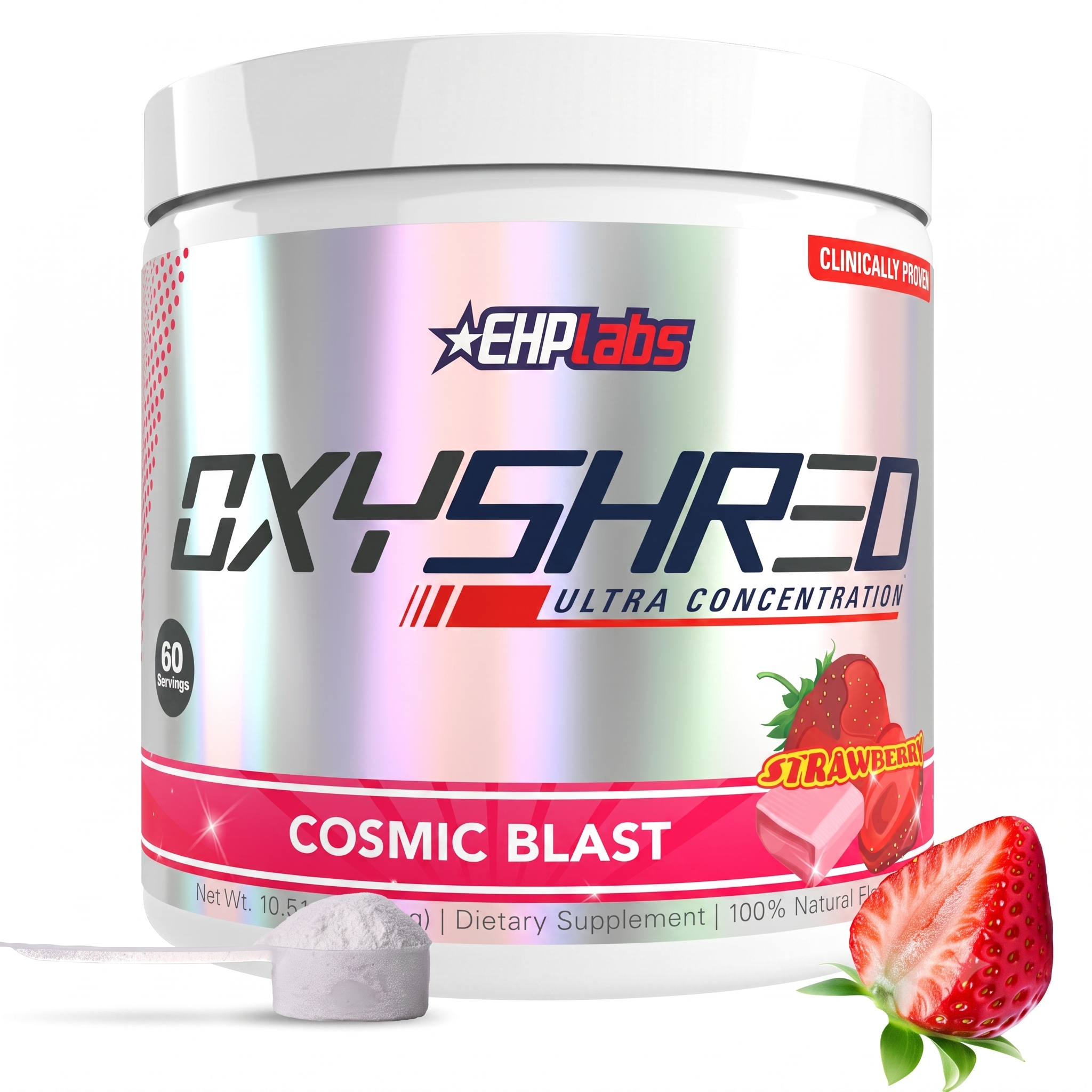 EHP Labs OxyShred Pre Workout Powder Cosmic Blast 60 Servings