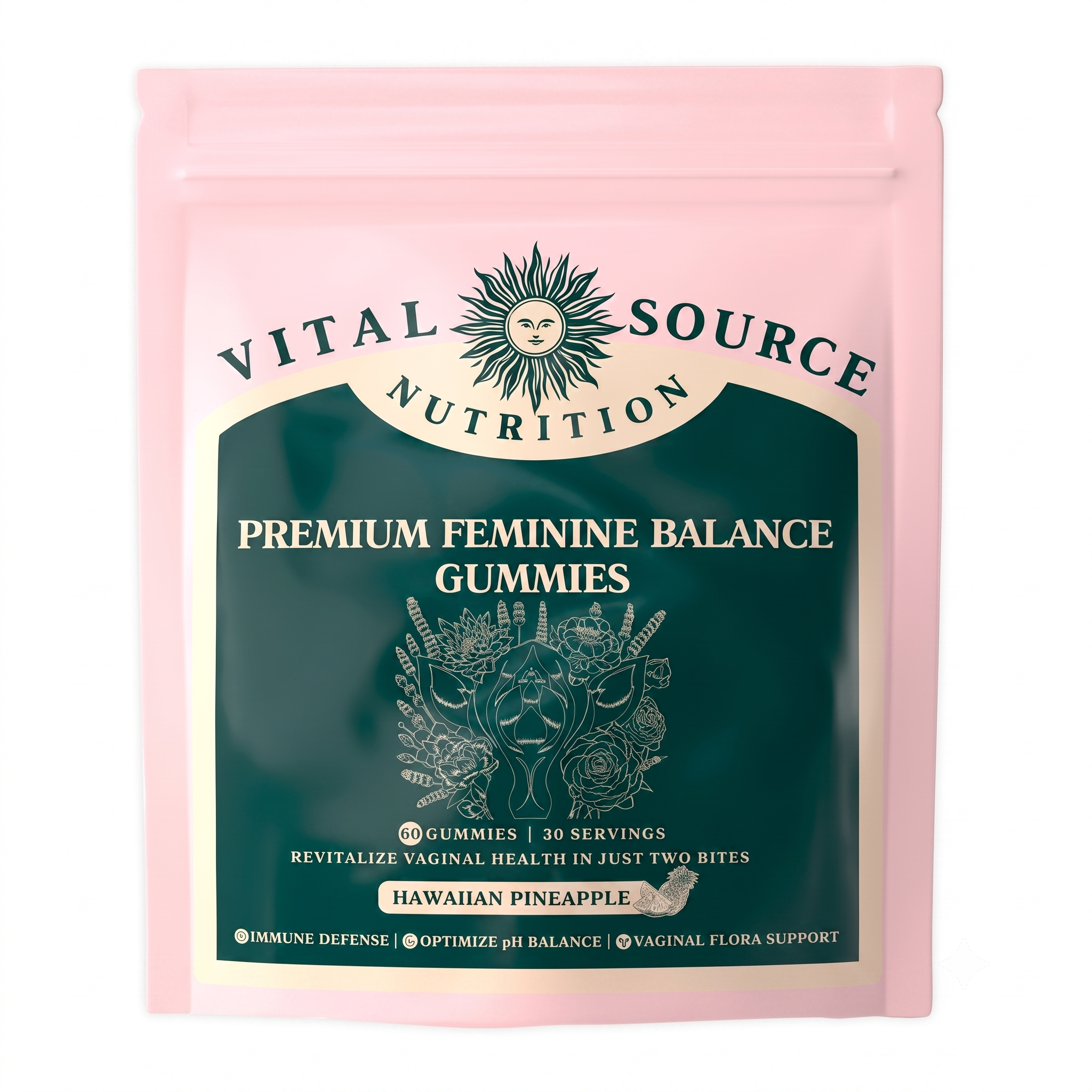 Vital Source Nutrition Vaginal Probiotic Gummies 60 Count