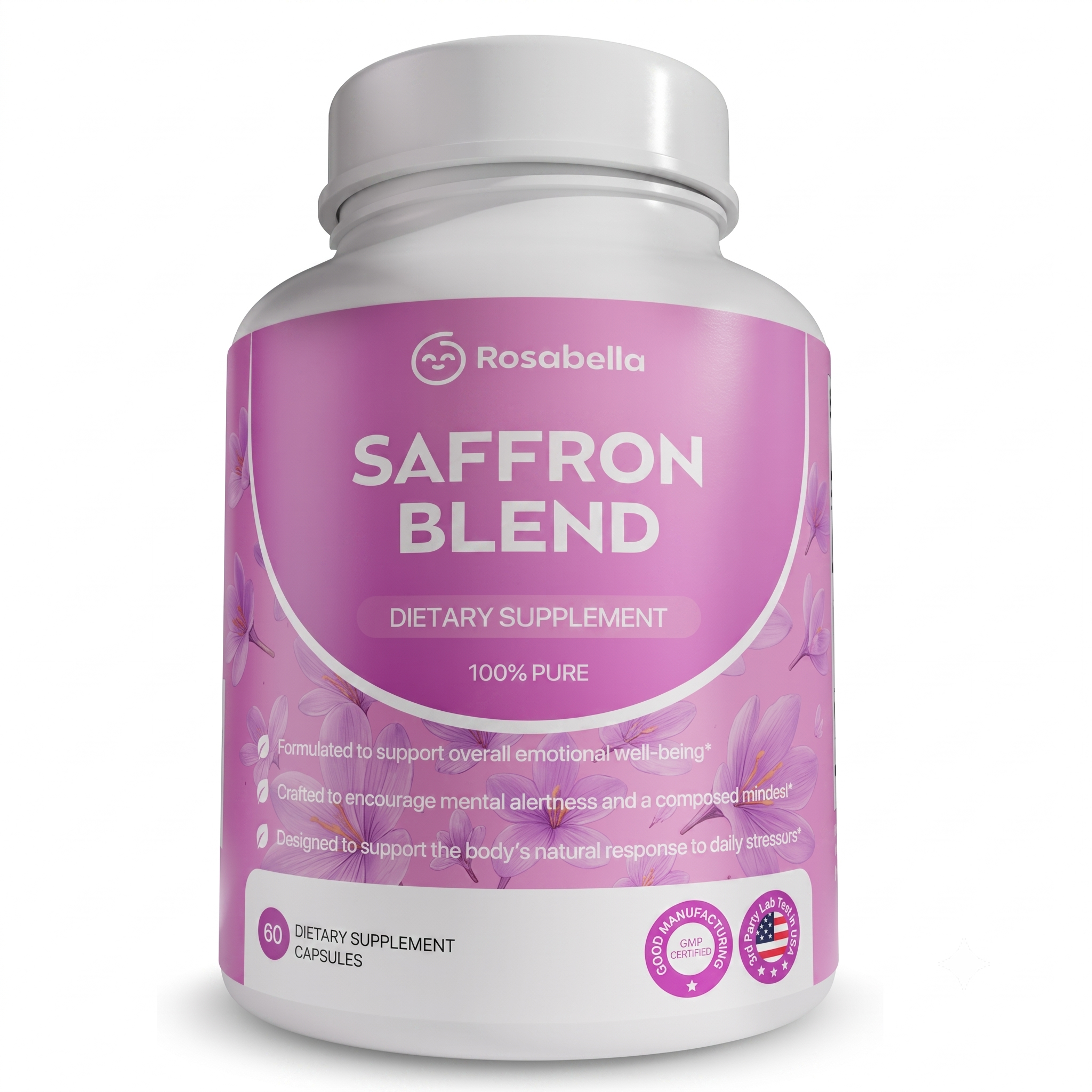 Rosabella Saffron Blend Supplement 60 Capsules
