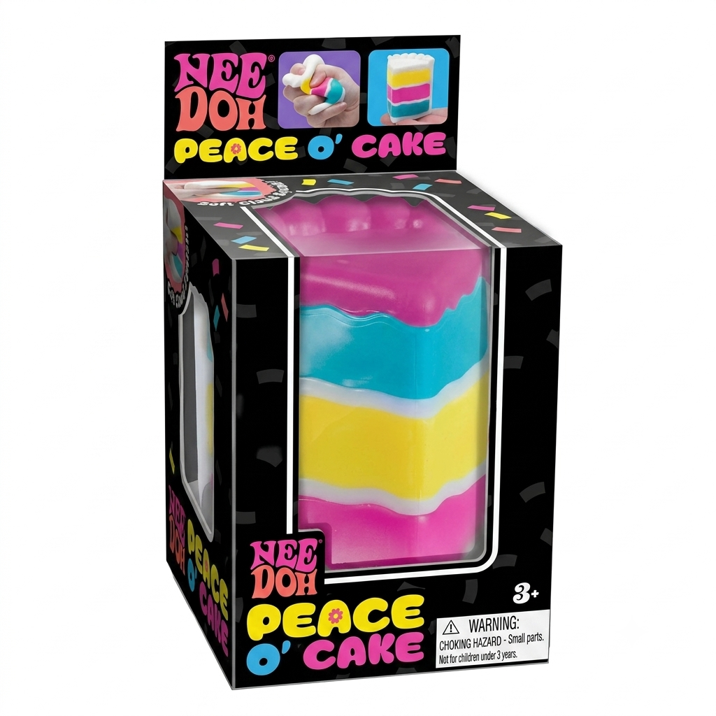 Needoh Peace O Cake Multi-Color Sensory Toy