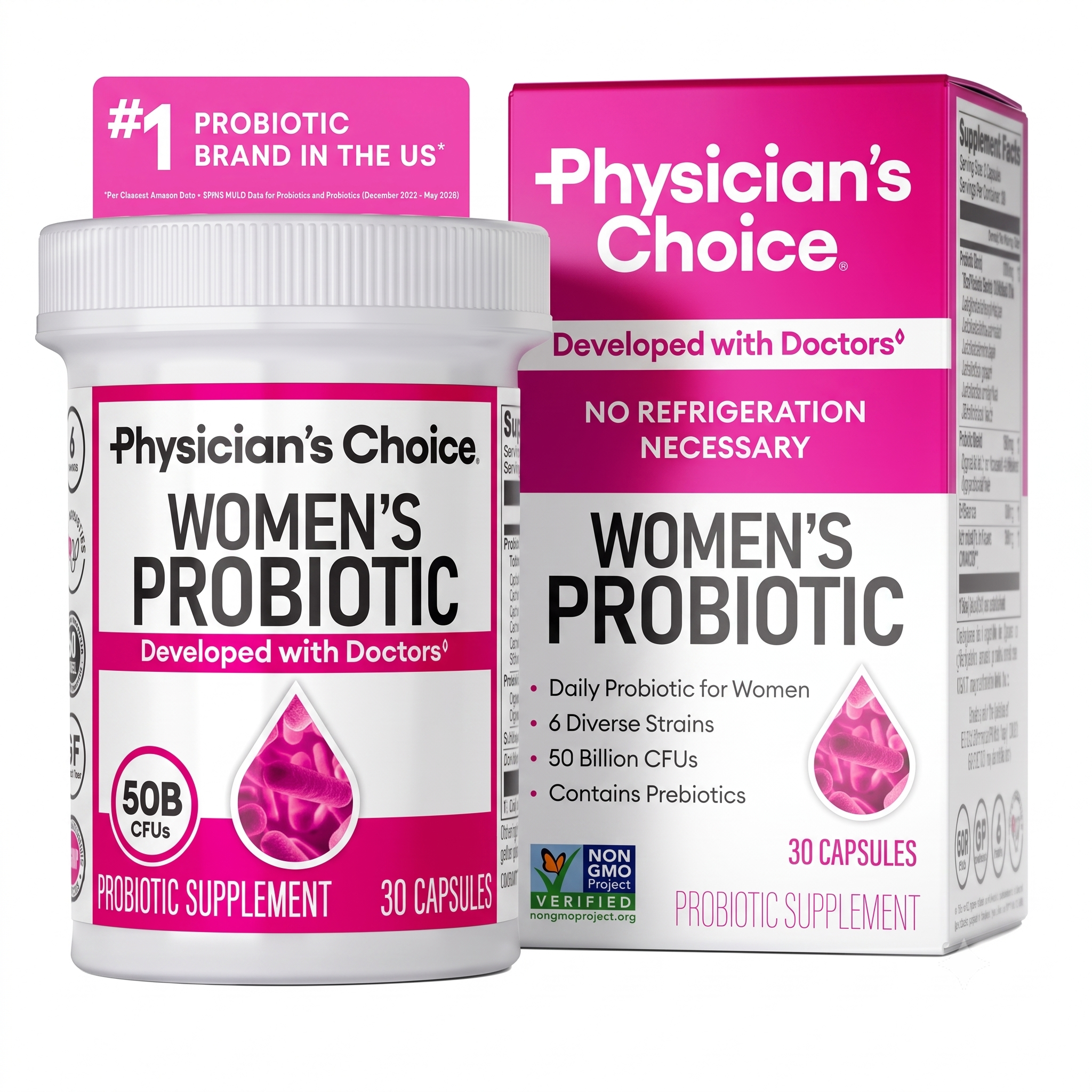 Probiotics for Women PH Balance 50 Billion CFU 30 Count